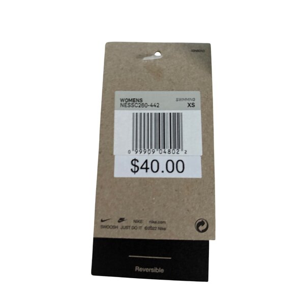 Nike Womens Reversible Swim Bottom XS Blue & Neon Green Move to Zero Bikini - Picture 9 of 12